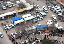 Depremin vurduğu Sındırgı'da kurulan konteyner dükkanlar, dronla görüntülendi