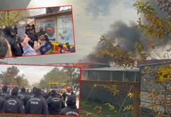 Adana'da adadaki kaçak işletmelerin yıkımı için işlem başlatıldı, bazı kişiler direnip iş yerini yaktı