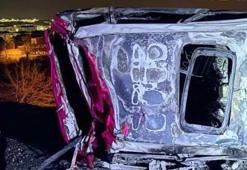 Gaziantep’te bariyerlere çarpıp alev alan otomobilde öldü