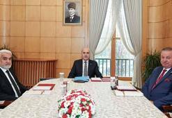 TBMM Başkanı Kurtulmuş, Yapıcıoğlu ve Bekin'i kabul etti