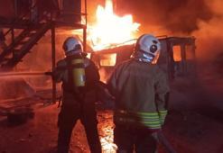 Hatay’da inşaat şantiyesinde yatakhane yangını