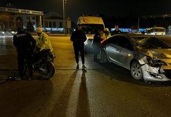 Kayseri’de motosiklet ile otomobil çarpıştı: 1 yaralı