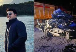 Otomobil, park halindeki TIR’a çarptı: 1 ölü, 1 yaralı