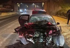 Polisin 'dur' ihtarına uymadı, kaçarken kaza yaptı: 2 yaralı
