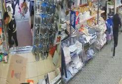 Husumetlisinin tabancasından çıkan kurşunlardan mağazaya sığınarak kurtuldu; o anlar kamerada