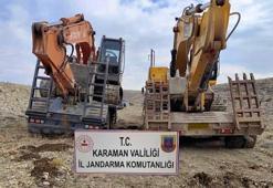 2 iş makinesiyle define arayanlara operasyon: 14 gözaltı