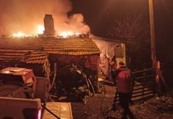 Sobadan çıkan ev yangınında 1 kişi yaralandı