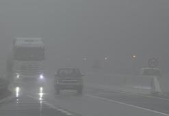 Bolu Dağı geçişinde yağmur ve sis etkili oldu