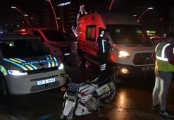 Polisin 'dur' ihtarına uymayan çocuk sürücü, kaçarken kaza yapıp yaralandı