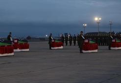 Libya askeri heyetinin cenazeleri, ülkelerine gönderildi