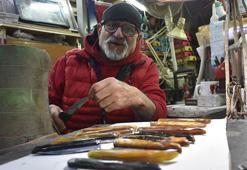 Sivas'ta minyatür bıçakların ustası 'Şirin Baba'ya hastalık engeli