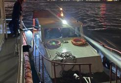 İstanbul Boğazı'nda makine arızası nedeniyle sürüklenen tekne kurtarıldı
