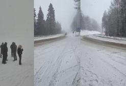 Uludağ'da kar kalınlığı 12 santimetre