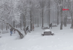Kuzuyayla Tabiat Parkı’nda kar manzarası