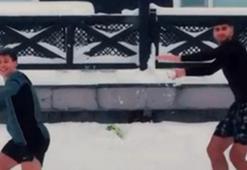 Arda Güler, memleketi Bolu’da arkadaşıyla top oynadı