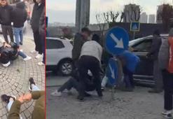 Başakşehir'de gasp iddiası; şüpheliler 100 metre sonra para dolu çanta ile yakalandı