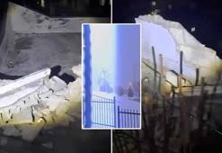Şırnak’ta kar yağışı sırasında apartmana yıldırım düştü