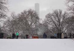 New York'ta kar yağışı etkili oldu