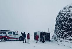 Siirt'te yolcu minibüsü devrildi: 6 yaralı