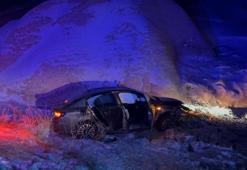 Nevşehir'de otomobil tarlaya uçtu: 4 yaralı