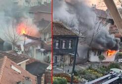 Çatalca'da müstakil ev alev alev yandı