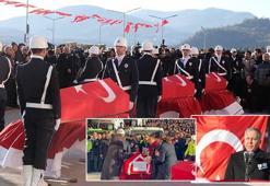 DEAŞ operasyonunda şehit olan 3 polis için Yalova'da tören