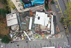 Şişli'de 25 kişinin zehirlendiği restoran yıkıldı