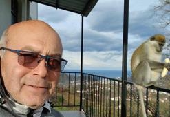 Hayvanat bahçesinden kaçan maymuna balkonunda muz verdi