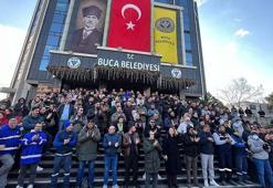 Buca'da maaşlarını alamayan işçiler eylemde