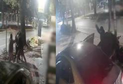 Takip edip, sopayla dövdüler; kar maskeli 4 şüpheli yakalandı