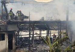 Sera Gölü kıyısındaki turistik tesis yandı