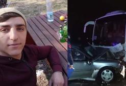 Gönen'de işçi servis midibüsü ile otomobil çarpıştı: 1 ölü, 8 yaralı