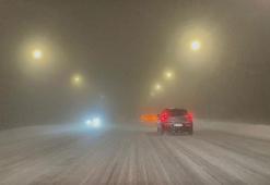 Kayseri-Erciyes yolunda yoğun sis etkili oldu