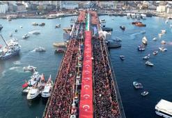 İstanbul'da Büyük Gazze Yürüyüşü başladı