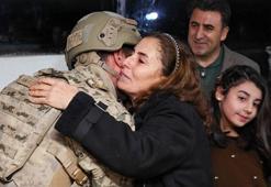 Tunceli’de güvenlik kulesindeki asker, yılbaşında ailesiyle buluşturuldu