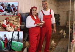 Şehir yaşamından sıkılan çift, 10 dönümlük çiftlik kurup doğal hayata döndü