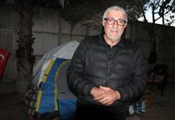 Parkta, çadırda yaşam mücadelesi