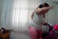 1 yaşındaki bebeğe anne şiddeti kamerada