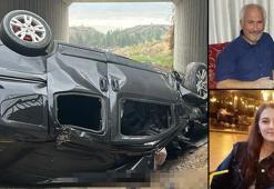 Hafif ticari araç otoyol köprüsünden düştü: 2 ölü, 3 yaralı