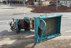 TIR ile üç tekerlekli motosiklet çarpıştı: 1 ölü, 3 yaralı