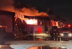 Antalya'da soğuk hava deposunda yangın