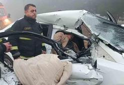 Burdur'da siste zincirleme kaza: 1'i ağır, 2 yaralı