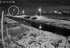 Samsun’da gök taşının düşme anı kamerada