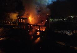 Karabük'te 200 yıllık tarihi konakta yangın