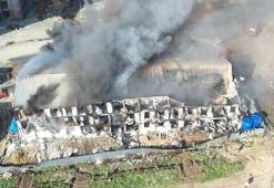 Esenyurt'ta şantiyedeki konteynerde çıkan yangında 1 işçi yaralandı