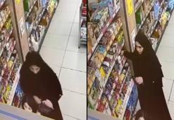 Sultangazi'de market çalışanının cep telefonunu çaldı, alışverip yapıp kaçtı; hırsızlık kamerada