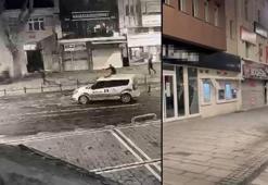 Fatih'te iş yeri kurşunlayıp cep telefonuyla kaydeden şüpheliler kaçarken polise silah çekti; 4 şüpheli yakalandı