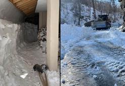 Şırnak'ta kapanan köy yolları açıldı, çığ altındaki evler çıkarıldı