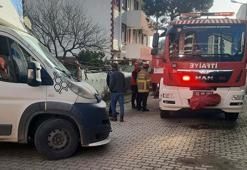 Kamyonetin tekeri altında kaldı; itfaiye kurtardı