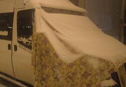 Kars'ta kar yağışı ve soğuk hava etkili oluyor